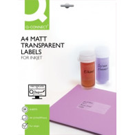 25 Folhas A4 Adesivas Transparentes  Mate - Inkjet