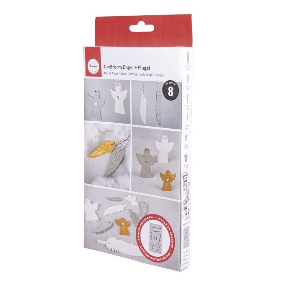 MOLDE SILICONE ANJOS + ASAS +PENAS 