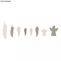 MOLDE SILICONE ANJOS + ASAS +PENAS 