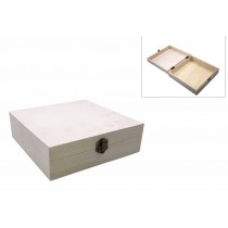 Caixa abaulada com fecho pequena