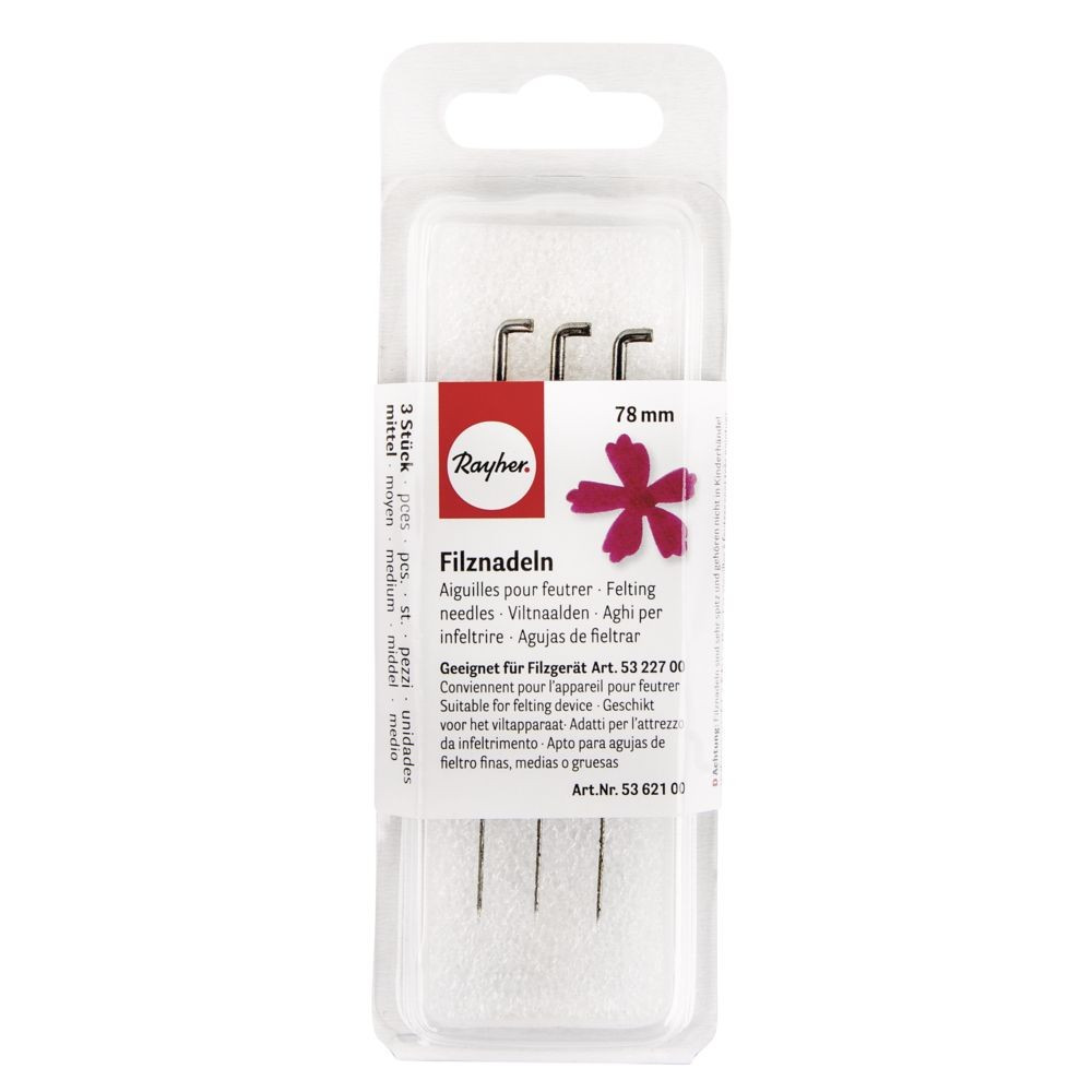 Conj.  3 Agulhas para feltragem