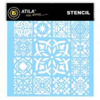 Stencil Motivo Azulejos
