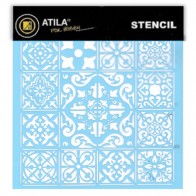 Stencil Motivo Azulejos