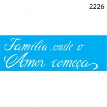 STENCIL OPA FRASE FAMILIA