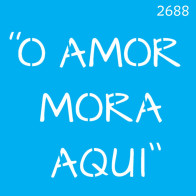 STENCIL OPA O AMOR