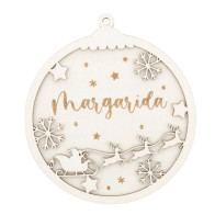 BOLA DE NATAL C/ NOME PERSONALIZAVEL 