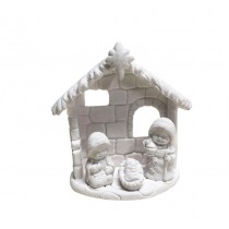 PRESEPIO INFANTIL 3P C/CABANA 