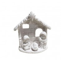 PRESEPIO INFANTIL 3P C/CABANA 