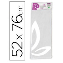  PACK 5 Fls PAPEL SEDA BRANCO