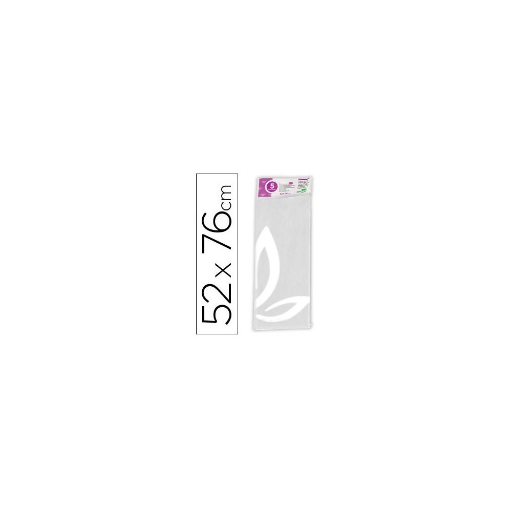  PACK 5 Fls PAPEL SEDA BRANCO