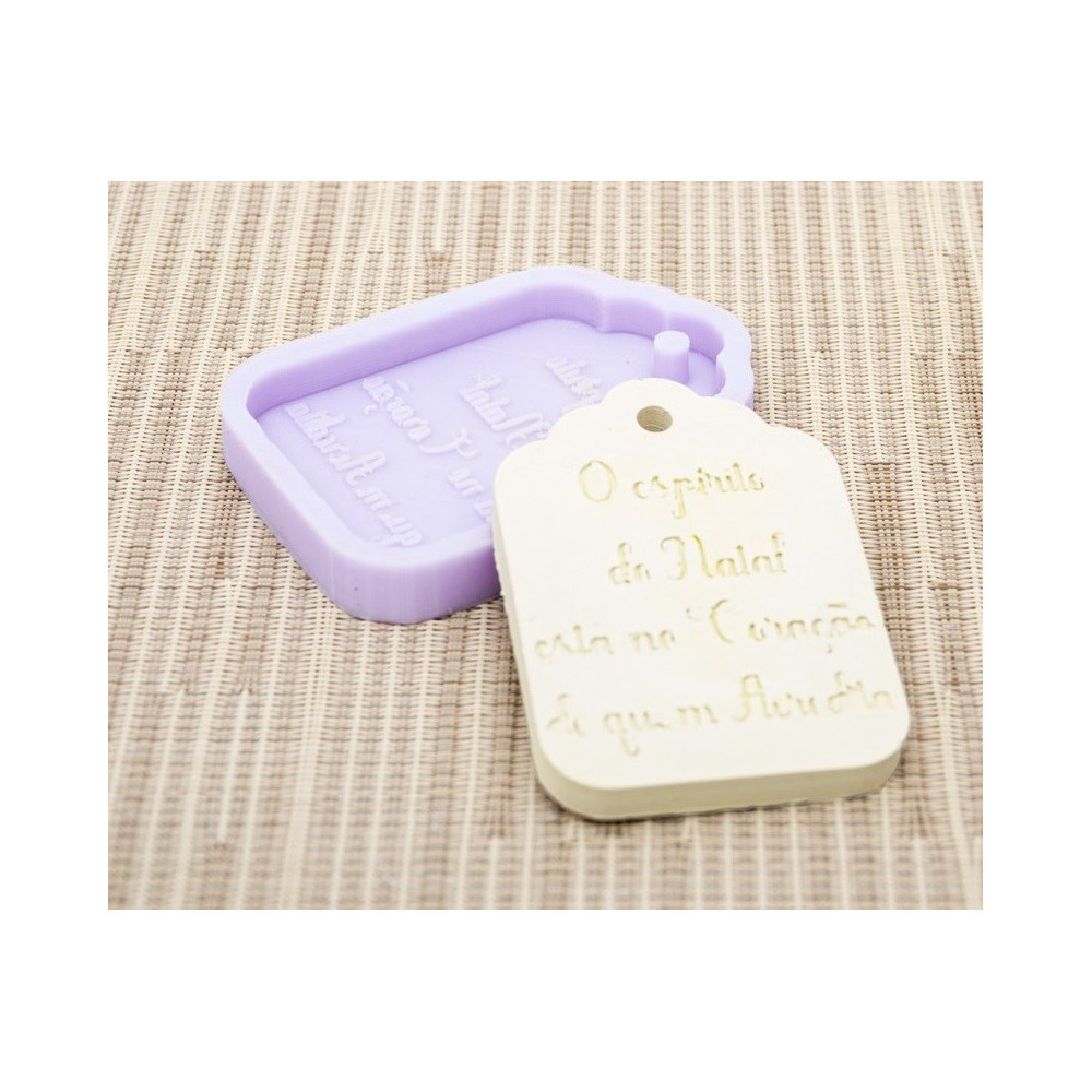 MOLDE SILICONE PLACA NATAL 