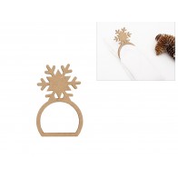 ARGOLA GUARDANAPO COM FLOCO DE NEVE