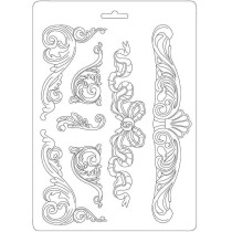 Molde A4  PVC flexível  frisos STAMPERIA