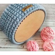 Placa com furos redonda 12x0.3 cm