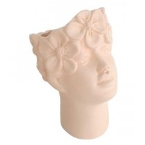 Vaso Cabeça com Flores