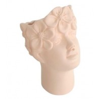 Vaso Cabeça com Flores