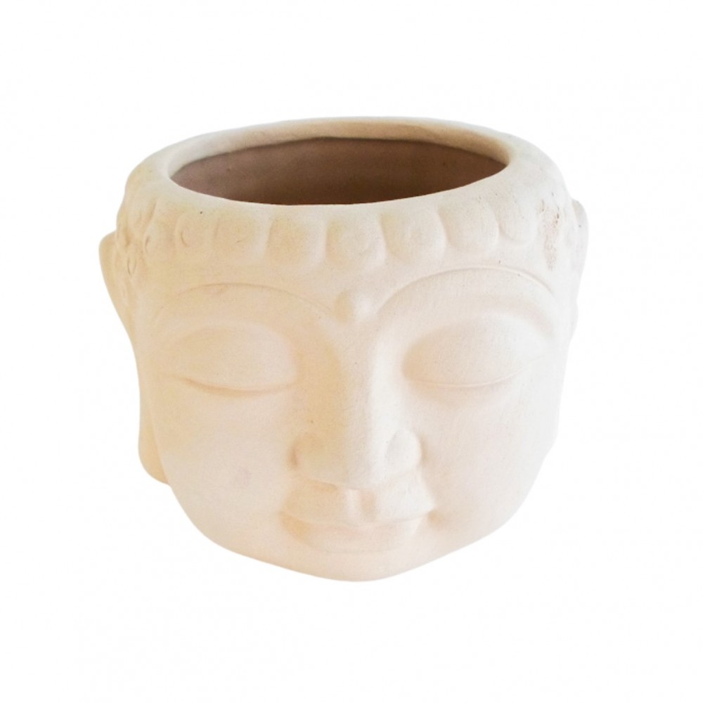 Vaso em forma Cabeça Buda Pequeno