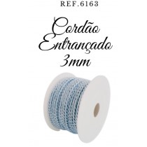 Cordão Entrançado 3mm Cores