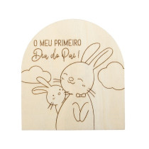 PLACA O MEU PRIMEIRO DIA DO PAI