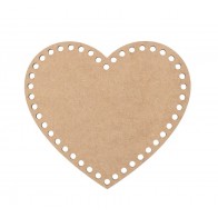 BASE CORAÇÃO COM FUROS 10 CM