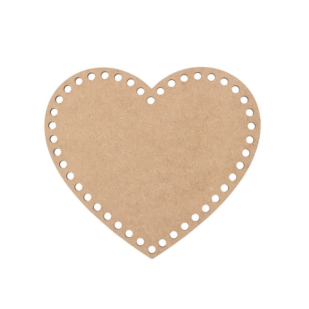 BASE CORAÇÃO COM FUROS 10 CM