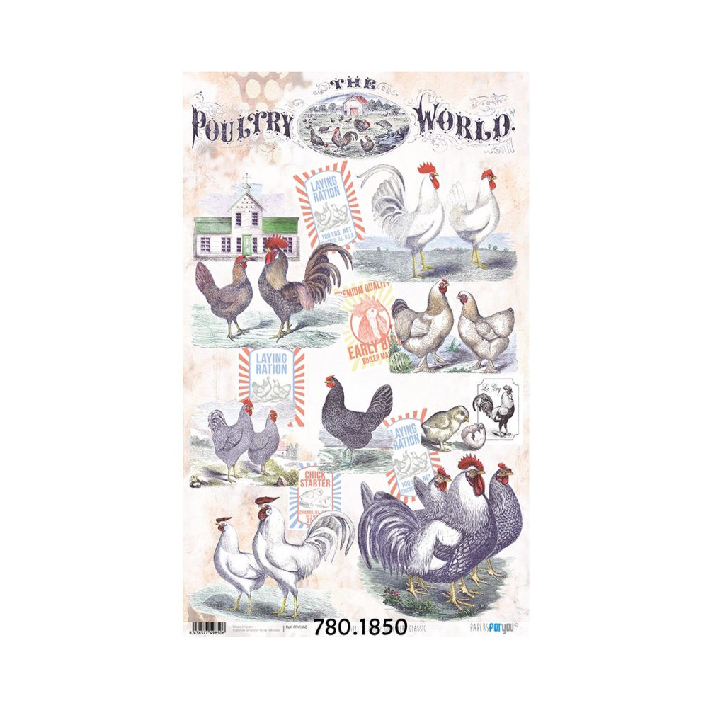 Papel Arroz  Gallinero Classic