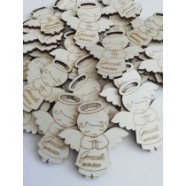 ANJO PERSONALIZADO COM NOME E DATA 