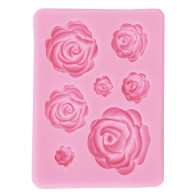 MOLDE SILICONE ROSAS