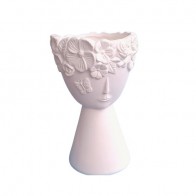 Jarra Alta Cabeça Flores 26cm