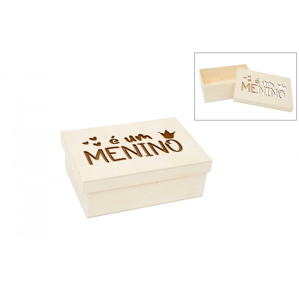 CAIXA "É UMA MENINO"