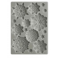 MOLDE SILICONE A6 FLOCOS DE NEVE