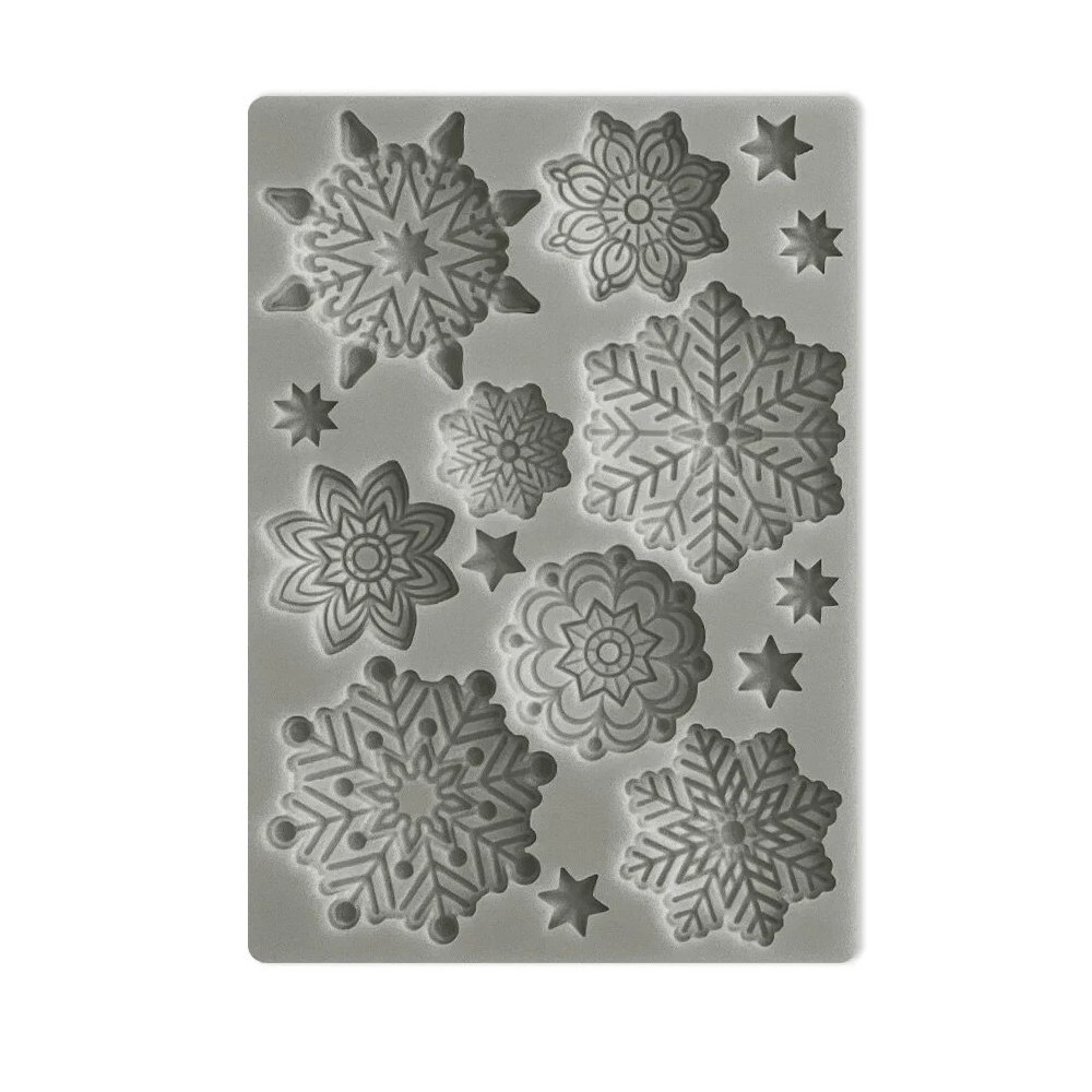 MOLDE SILICONE A6 FLOCOS DE NEVE