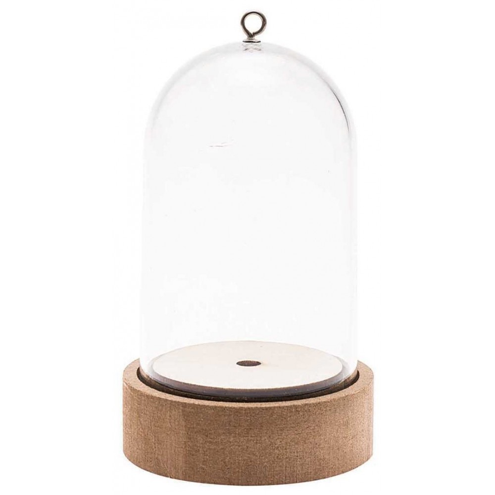 Campanula de Vidro Decorativa com Base