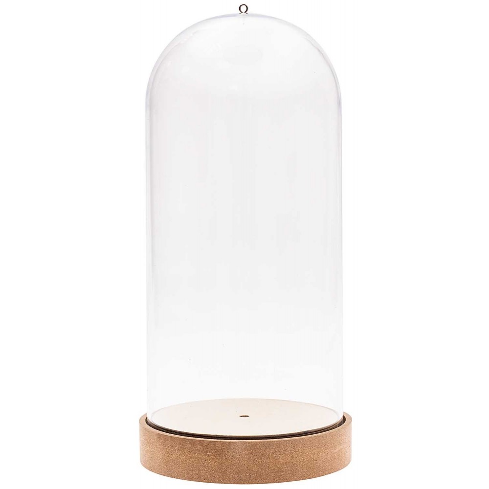 Campanula de Vidro Decorativa com Base