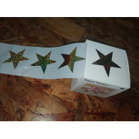 Stickers em Rolo  Estrela Dourada 120 Pcs