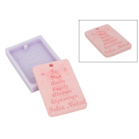 MOLDE SILICONE PLACA SENTIMENTOS 