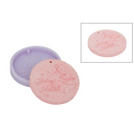 MOLDE SILICONE PLACA FELIZ NATAL 