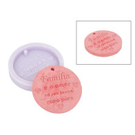 MOLDE SILICONE PLACA RED. FAMILIA D.6.5CM