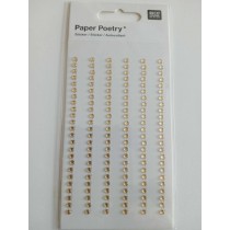 Stikers  Strass Pedras Champagne  3mm