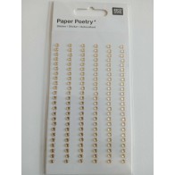 Stikers  Strass Pedras Champagne  3mm