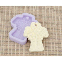 MOLDE SILICONE CRUZ ARVORE 
