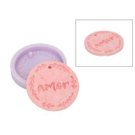 MOLDE SILICONE PLACA RED. AMOR