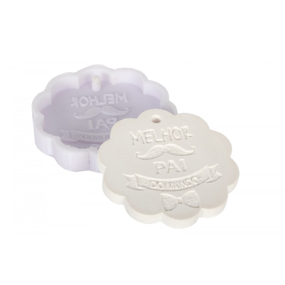 MOLDE SILICONE MELHOR PAI