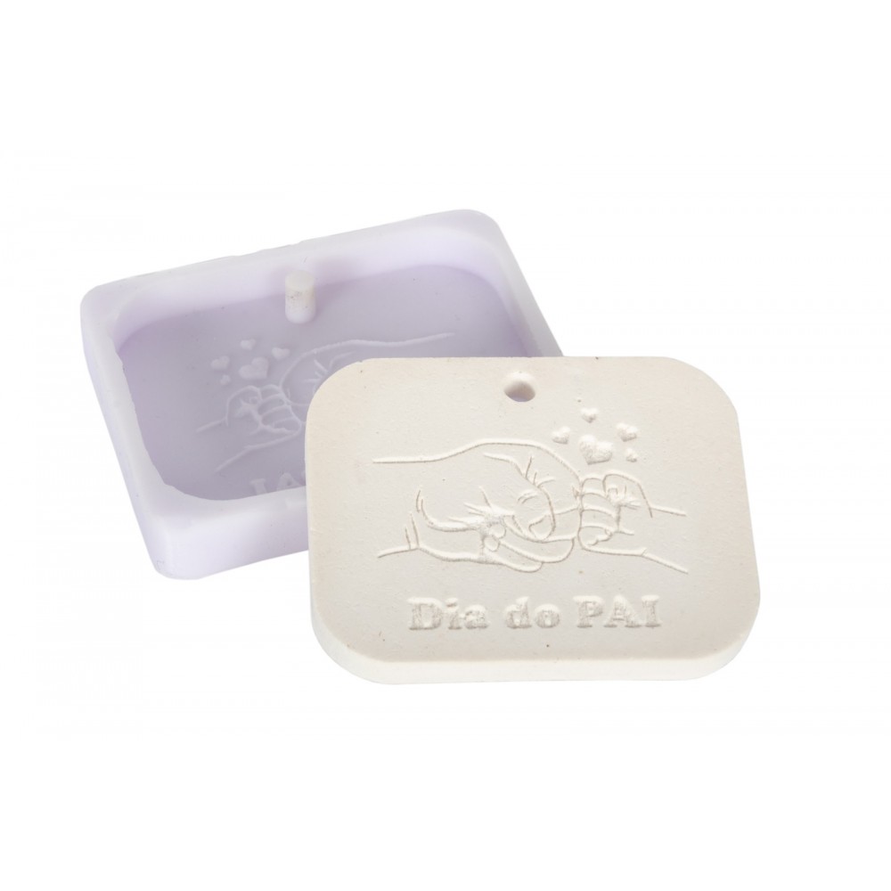 MOLDE SILICONE MÃOS DIA DO PAI