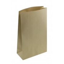 Conj. 12 Sacos Kraft com Fole + Stikers Dourados