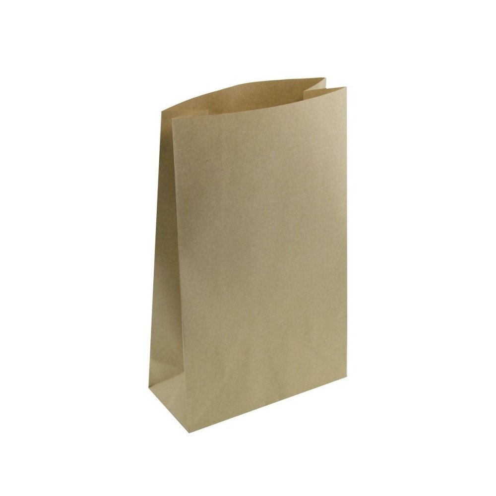 Conj. 12 Sacos Kraft com Fole + Stikers Dourados