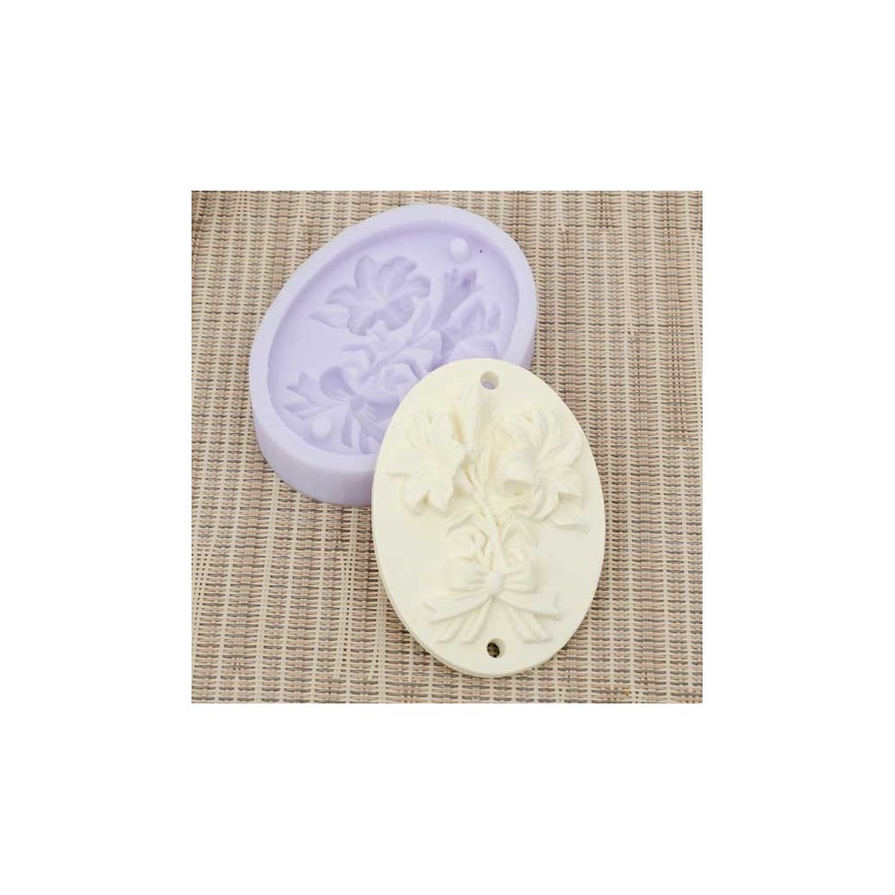 MOLDE SILICONE PLACA FLORES