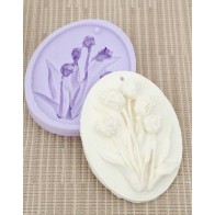 MOLDE SILICONE PLACA TULIPAS