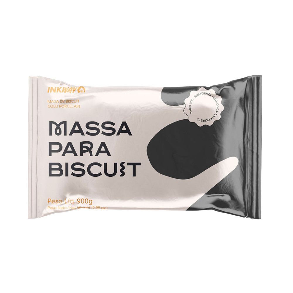 MASSA BISCUIT 900grs PRETO INKWAY
