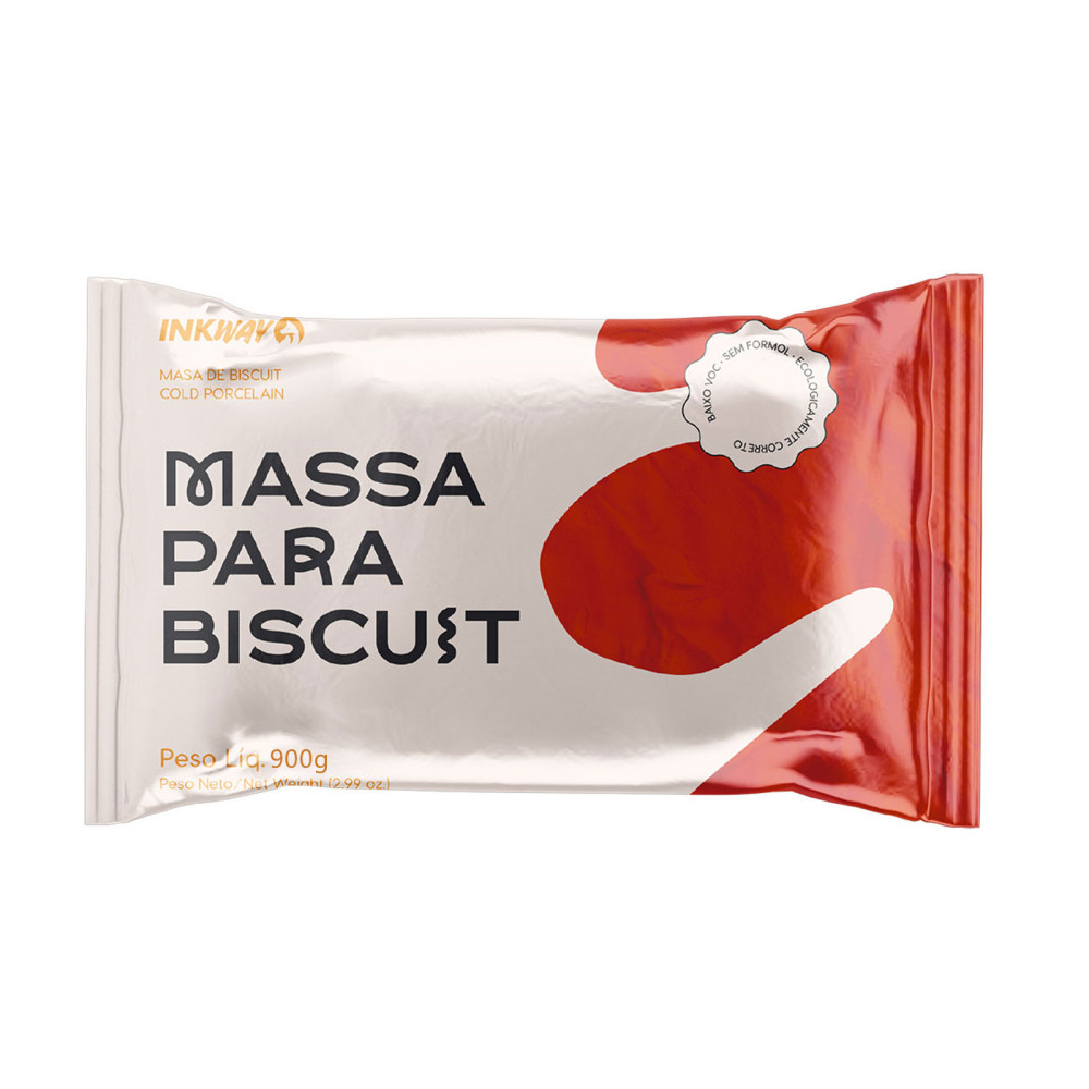 MASSA BISCUIT / pocelana fria Vermelho Chines INKWAY